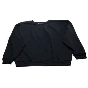 Highland Originals Mens Large Black Fleece Sweatshirt Soft Activewear Lounge GUC